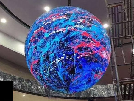 广州LED全彩球形显示屏案例